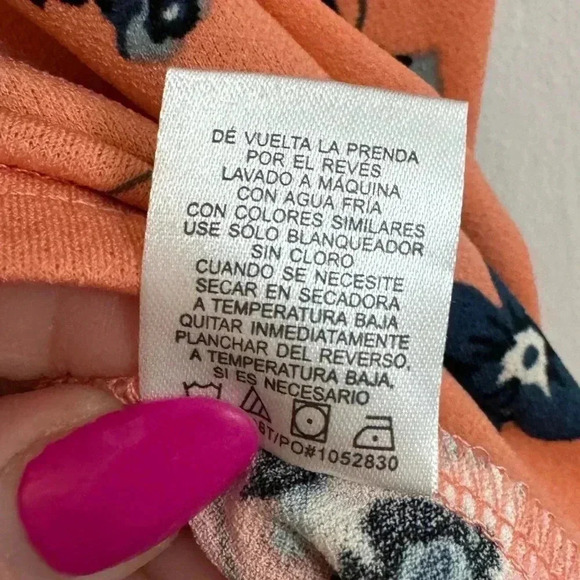 NWT Floral Blouse Top Flowy Size S Angels Forever Young Flutter Sleeve Bohemian - Picture 7 of 10